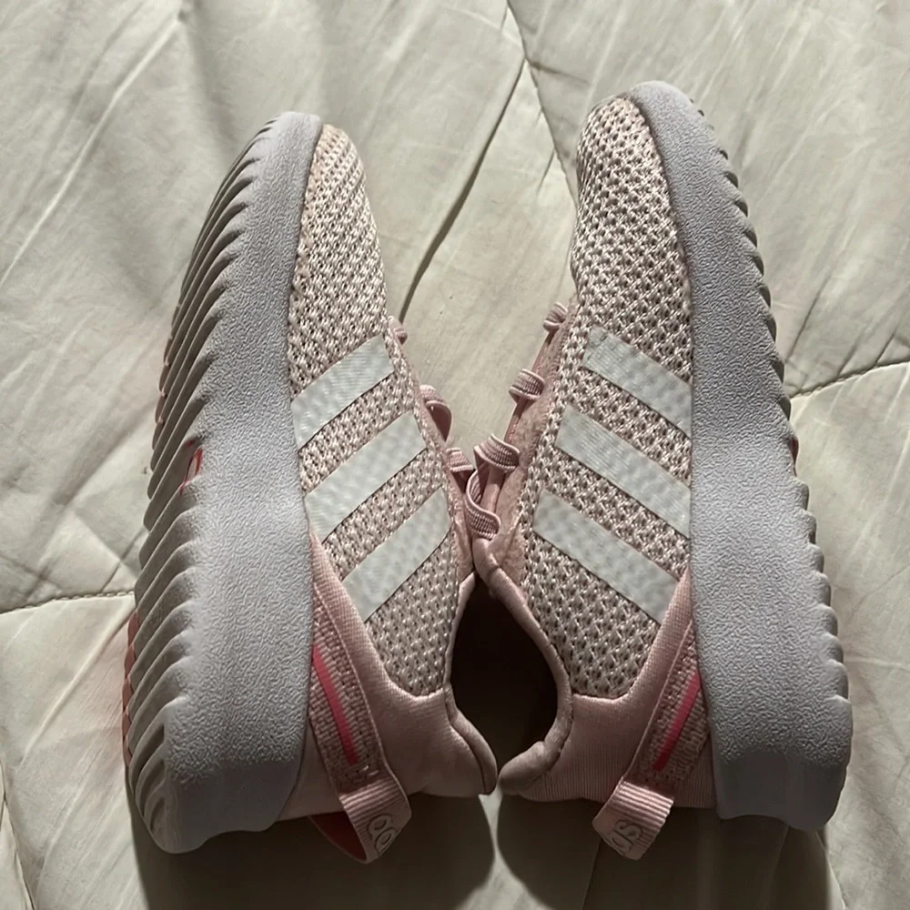 $9 ADD ON ADIDAS 8C c8 Girls Racer TR‎ 2.0 Running Shoes in Gray Pink size 8K